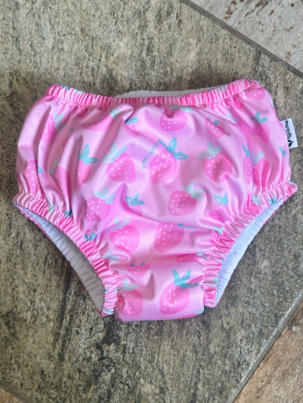 Green Sprouts Strawberry Swim Diaper 12 Months NWOT
